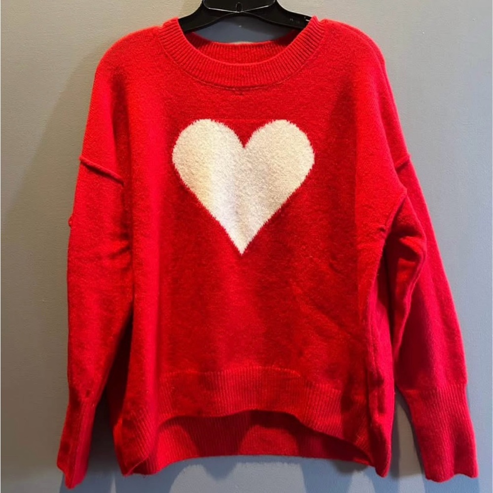 Red Heart Sweater w/matching pet sweater